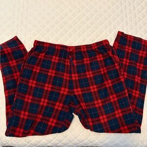 Aeropostale Red and Blue Plaid Flannel Pants